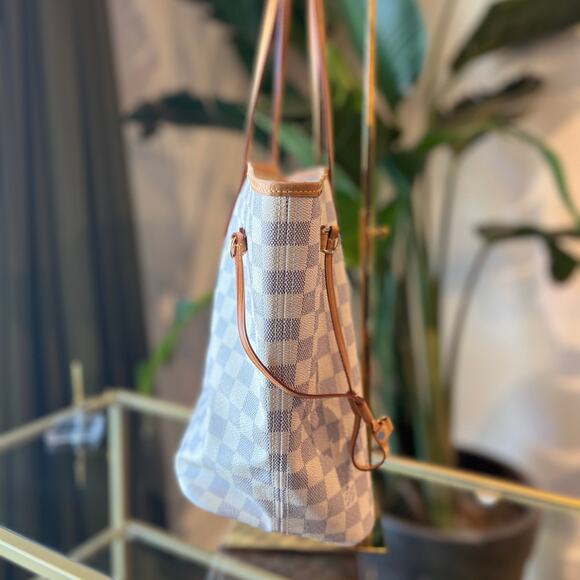 LOUIS VUITTON Damier Azur Neverfull MM - Picture 5 of 16